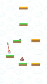 Leaping poop game: dodge plunger and toilet brush Screen Shot 1