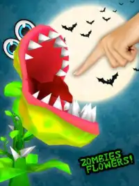 Zombies Flores de Halloween 3D Screen Shot 0