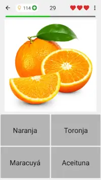 Frutas y verduras - Fotos-Quiz Screen Shot 3