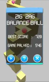 Zig Zag Balance Ball Games Screen Shot 0