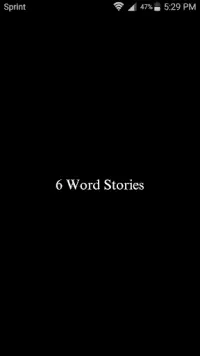 6 Word Stories Screen Shot 0