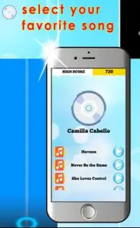 Camila Cabello Piano Game Screen Shot 0