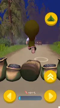 Mascha und der Bär: Laufende spiele für Kinder 3D Screen Shot 6