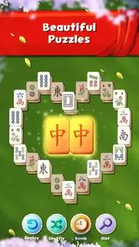 Mahjong Solitaire Free: New Flowers adventure 2020 Screen Shot 0