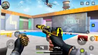 पुलिस शूटिंग खेल ऑफ़लाइन बंदूक Screen Shot 2