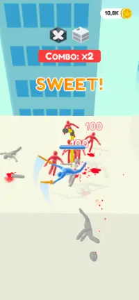 Jelly Fighter: 컬러 캔디 & 스틱맨 게임 Screen Shot 14