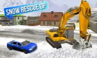 Снег Экскаватор Rescue Sim Screen Shot 0