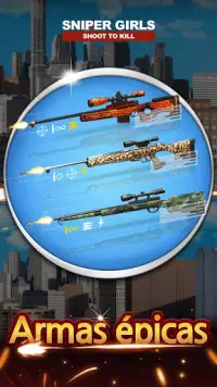 Sniper Girls - 3D Gun Shooting FPS Game Screen Shot 2