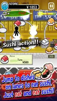 The Sushi Jump - くら田スシロー君の寿司物語 Screen Shot 0