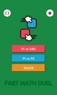 Fast Math Duel ( Free 2 Players Game ) Screen Shot 0