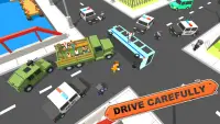Blocky Vegas Crime Simulator:Prisoner Survival Bus Screen Shot 4