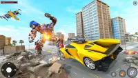 Extreme Flying Robot Car Games Screen Shot 2