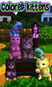 Colored Kittens, virtual pet Screen Shot 7