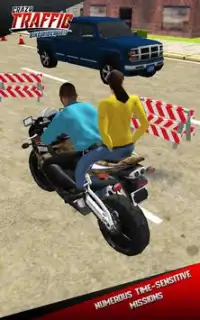 3D Hero Superhero Rider - Moto Traffic Shooter Screen Shot 3