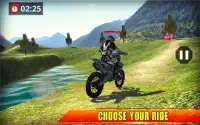 未舗装道路 オートバイレース ゲーム： バイクスタント ゲーム Screen Shot 4