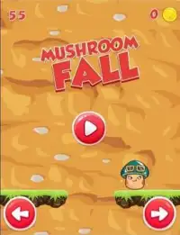 Happy Mushroom Fall Down Screen Shot 1