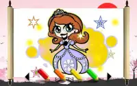 How to color princess sofia Screen Shot 0