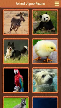 Jeux de puzzle animaux Screen Shot 1