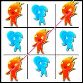 the Tic tac Toe FireBoy vs WaterGirl :XO games