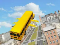 Flying School Bus simulator Screen Shot 8
