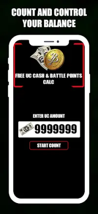 Daily Free Uc Cash & Battle Points Calc Screen Shot 2