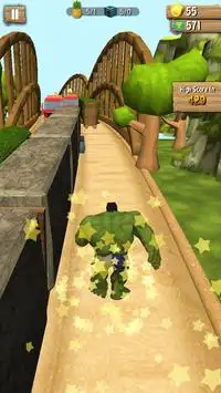 Super Green Hulk Escape Run Of Jungle Screen Shot 7