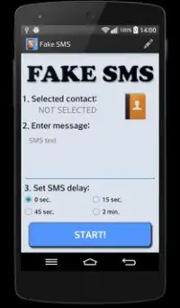 Palsu SMS & panggilan Screen Shot 0