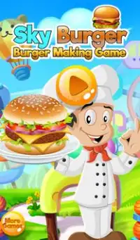 Sky Burger Maker Jogos de Culi Screen Shot 5