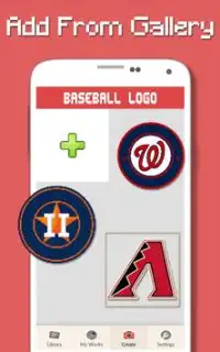 Baseball Logo Color By Number - Pixel Art Screen Shot 6