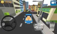 Pixel Cargo Car Speed Parking Screen Shot 1