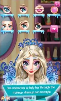 ملكة الثلج  : ماكياج - تلبيس - تسريحات شعر Screen Shot 2