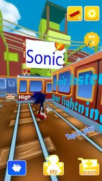 Subway Sonic Run Screen Shot 3