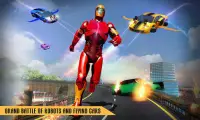 Flying Robot Car Games - Robot Shooting Games 2021 Screen Shot 4