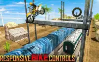 Điên Bike Stunts Train Thạc sĩ Tricky Screen Shot 16
