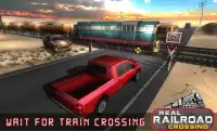 Real Railroad Train Crossing - Free Train Games Screen Shot 3