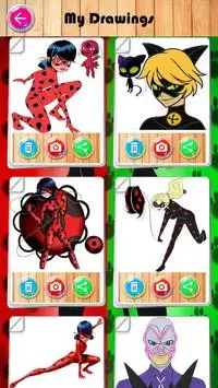 coloring Miraculous Ladybug And Cat Noir Screen Shot 6