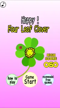 Happy Four-Leaf Clover Screen Shot 0