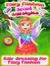 Fairy Fashion Trenzado Peinados juegos para chicas Screen Shot 0