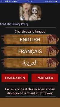 La poupée effrayante الدمية ال Screen Shot 0