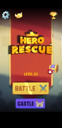 Hero rescue:Pull the pins&Save the princess Screen Shot 0