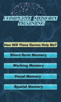 Complete Memory Training Game Screen Shot 5