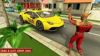 Superhero Taxi Driver Pro Game Screen Shot 3