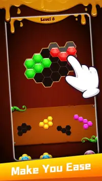 Lucky Puzzle Hexa - Jeux Super Block Screen Shot 1