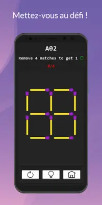 MATCH IT! Allumettes Puzzle Game Screen Shot 0