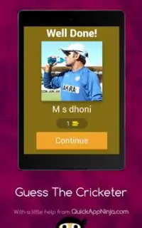 Cricketer Quiz Game Screen Shot 6