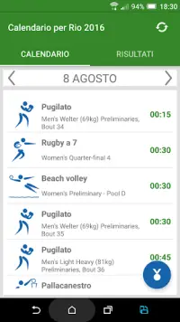 Calendario per Rio 2016 Screen Shot 1