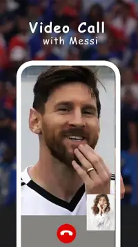 Messi Calling Video Call Prank Screen Shot 4