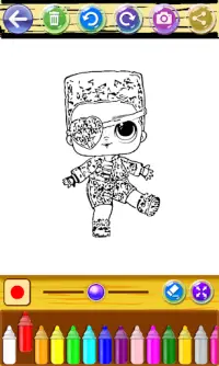 Doll LOL Coloring Screen Shot 2