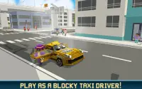 Ông Blocky Thành Phố Taxi SIM Screen Shot 0