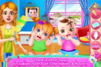melhor babá Diversão - gêmeos Cuidado jogos Screen Shot 1